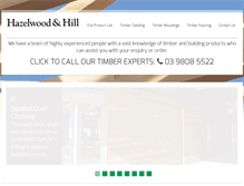 Tablet Screenshot of hazelwoodhill.com.au